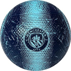 Bola de Futebol PVC/PU Número 5 Preta/Azul Manchester City