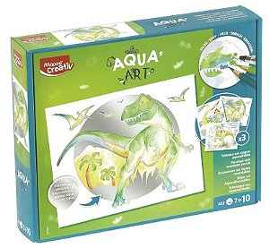 Kit de Pintura Aquarelável - Aqua'Art O Mundo dos Dinossauros