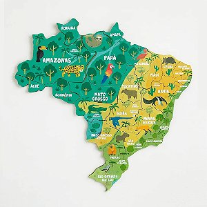 Mapa Brasil - Regioes - Estados e Capitais