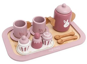 Brinquedo de Madeira Chá da Tarde Rosa