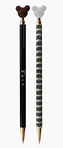 Conjunto de Caneta Ursinho Cute - FF8000