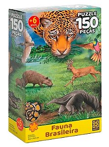 Quebra-cabeça 150 Peças - Fauna Brasileira