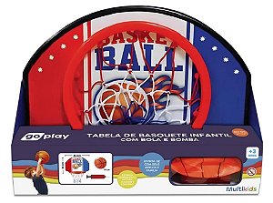 Tabela de Basquete Infantil com Bola e Bomba - Go Play