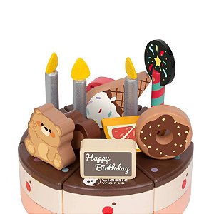 Bolo de Chocolate com Acessórios