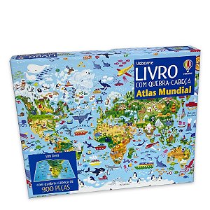 Atlas Mundial - Livro com Quebra-Cabeça
