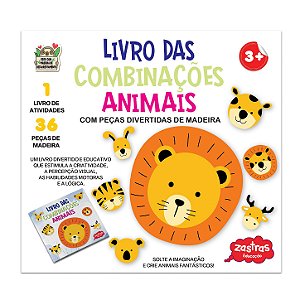 Livro das Combinações Animais com Peças de Madeira