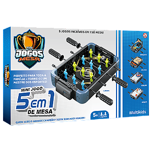 KIT DE JOGOS DE MESA 5 EM 1
