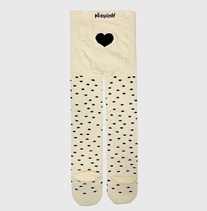 Meia-calca KidSplash! Dots Creme