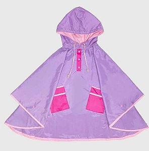 Capa De Chuva Lisa Triple Color Lilas