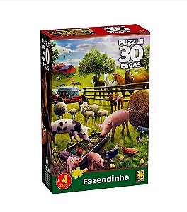 Quebra-cabeça 30 Peças - Fazendinha