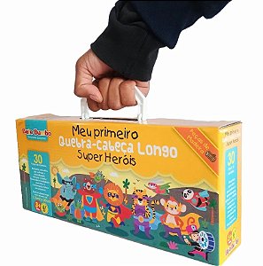 Meu Primeiro Quebra Cabeça Longo Super-Heróis