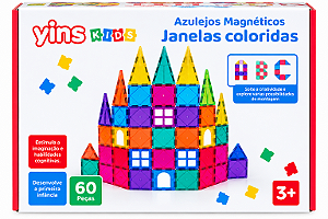 Azulejos Magnéticos Janelas Coloridas 60 Peças