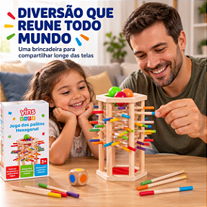 Jogo dos Palitos Hexagonal Média