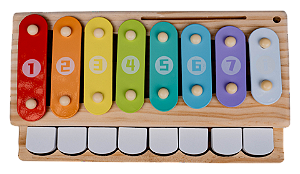Brinquedo Musical Infantil 2 em 1 Piano/Xilofone Yins Kids