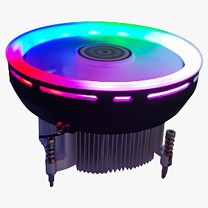 Cooler para CPU com RGB de até 65W TDP, Hoopson CL-200C