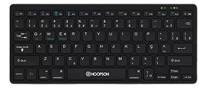 Mini Teclado Bluetooth Hoopson Tpc-078bt Preto Idioma Português Brasil - Com Pilhas