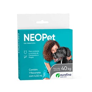 ANTIPULGAS E CARRAPATOS NEOPET 4,02ML PARA CÃES ACIMA DE 40KG