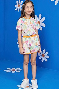 Macaquinho Infantil em Nylon com Regulador na Cintura - tam 4 6 e 8