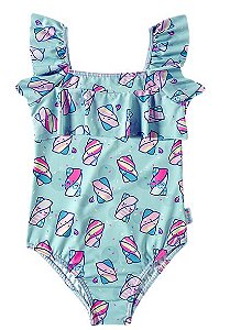 Maiô Infantil TipTop Marshmellow - tam 4 e 6