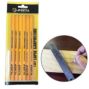 Lapis Carpinteiro Profissional Ferramenta Com 6 Unidades
