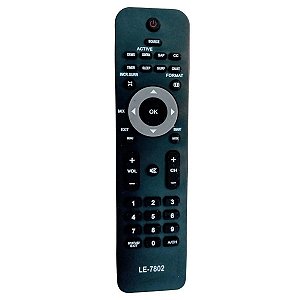 Controle Remoto Para Tv Philips Lcd Vários Modelos Le7802