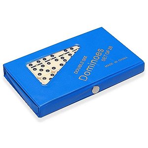 Jogo De Domino Profissional Osso Maleta C/ Fecho 10mm