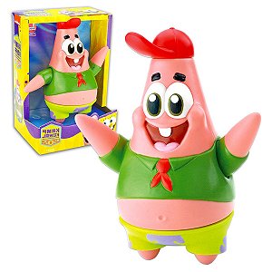 Boneco Patrick Turma Bob Esponja Vinil Articulado Brinquedo