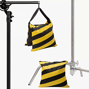 Bolsa de contrapeso para Tripé ou Braço Girafa 24cm Duplo p/ Estúdio Fotográfico