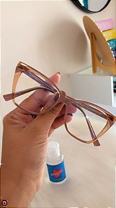 ARMAÇÃO ACETATO MARRON TRANSPARENTE