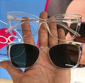 CLIPPON TRANSPARENTE ACETATO 2 em 1