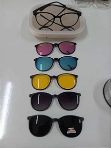 CLIPPON PRETO ACETATO 6 em 1