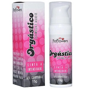 LUBRIFICANTE E EXCITANTE FEMININO ORGÁSTICO HOT FLOWERS 15G
