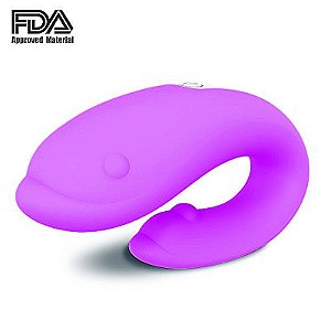 VIBRADOR PARA CASAL GOLFINHO PARA CLITORIS E PONTO G