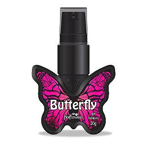GEL INTIMO EXCITANTE VIBRADOR FEMININO BUTTERFLY 20G HOT FLOWERS