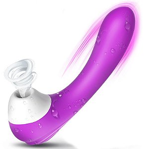 SUGADOR DE CLITORIS E VIBRADOR DE PONTO G S-HANDE SCREAMING ROXO