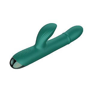 VIBRADOR FEMININO PONTO G E CLITORIS COM ANEL VAI E VEM