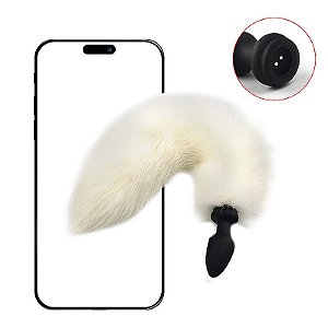 PLUG ANAL EM SILICONE COM ROTAÇÃO E 10 MODOS DE VIBRAÇÃO
