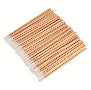 PALITO COM ALGODÃO PARA HENNA E MICROPIGMENTAÇÃO - 50 UNDIDADES