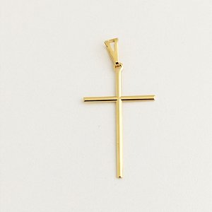 SOMENTE PINGENTE CRUZ PALITO LISA - GRANDE FINA - 05cm x 03cm