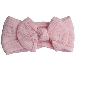 TURBANTE INFANTIL MODELO LAÇO - FAIXA TECIDO MACIO