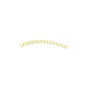 EXTENSOR DE 5CM COM BANHO DE OURO 18K ANTIALÉRGICO