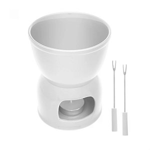 Aparelho de Fondue 6 Peças para Duas Pessoas Branco 400ml - Wolff