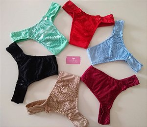 Kit 6 Calcinhas Toque Delicado