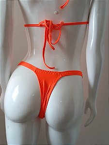 Biquíni Laranja com Preto