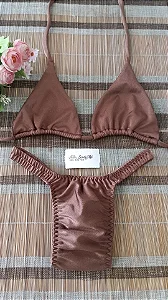 Biquíni Coffe Fio Dental