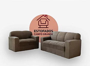 SofA 3 e 2 Lugares tecido inca Estofados Campo grande