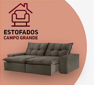 SOFÁ 2 LUGARES RETRÁTIL E RECLINAVEL 200CM SUED