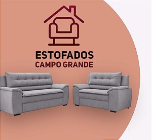 Conjunto de Sofá 2 e 3 Lugares Fixo Modena
