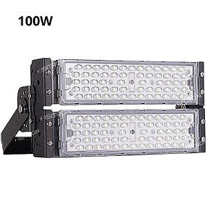 Refletor LED 100W Fator 100% IP67 Modular Branco Frio