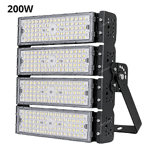 Refletor LED 200W Fator 100% IP67 Modular Branco Frio